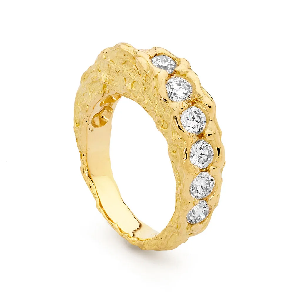 18ct Yellow Gold & Diamond Ring