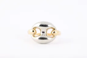 18k Two-Tone Gold Fashion Ring Size 2.25 (8.88g.)