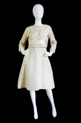 1950s Gold & Cream Metallic Dinner Suit