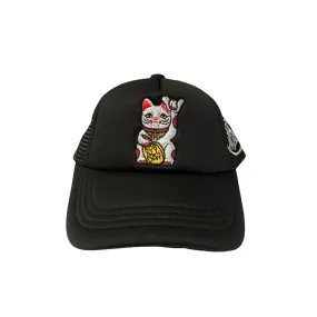 808ALLDAY Baby / Toddler Black Lucky Cat Trucker