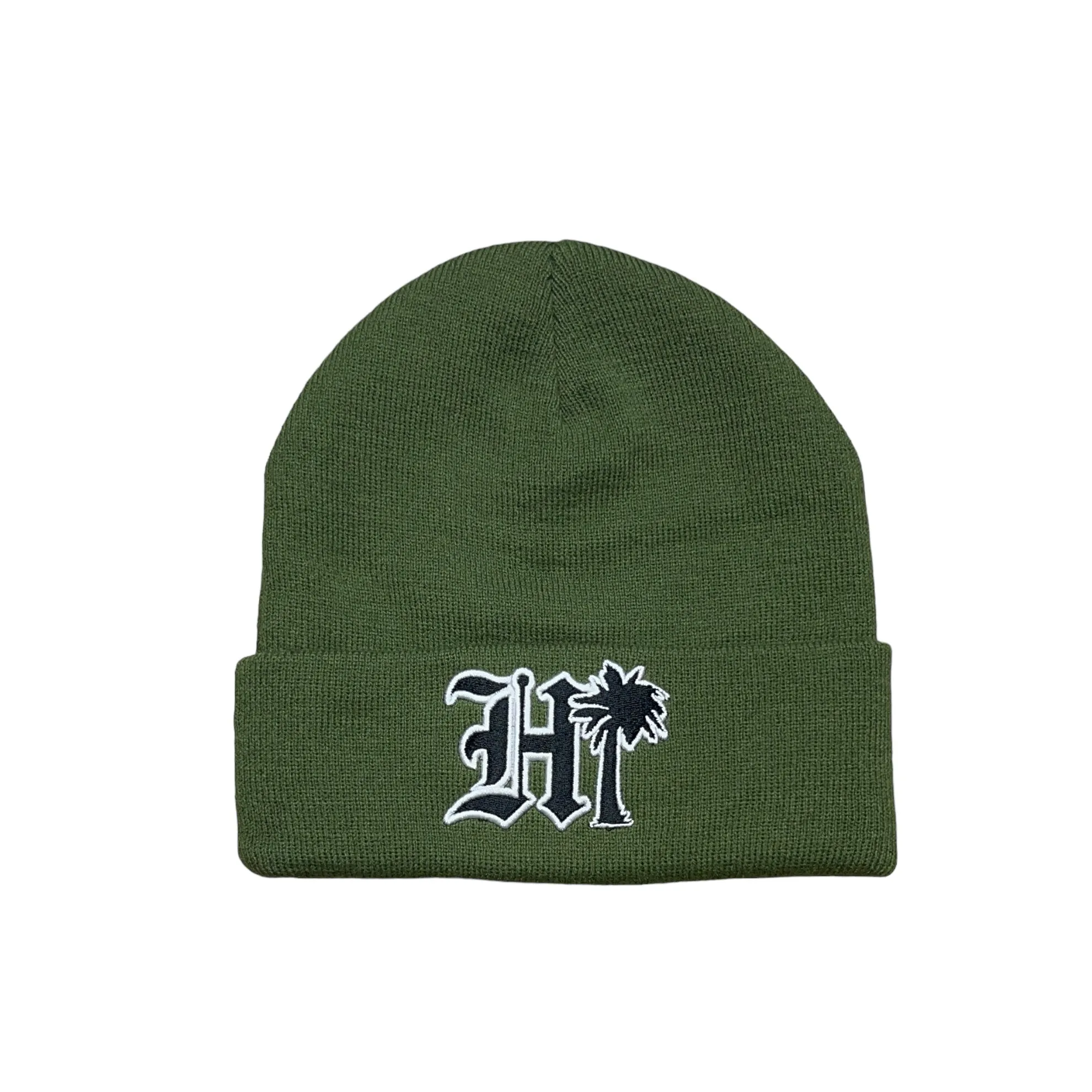 808ALLDAY Olive HI Palm Beanie