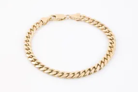 8.5" 14k Yellow Gold Curb Chain Bracelet (30.45g.)