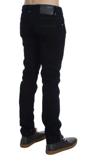 ACHT Dark  Corduroy Slim Skinny Fit Jeans