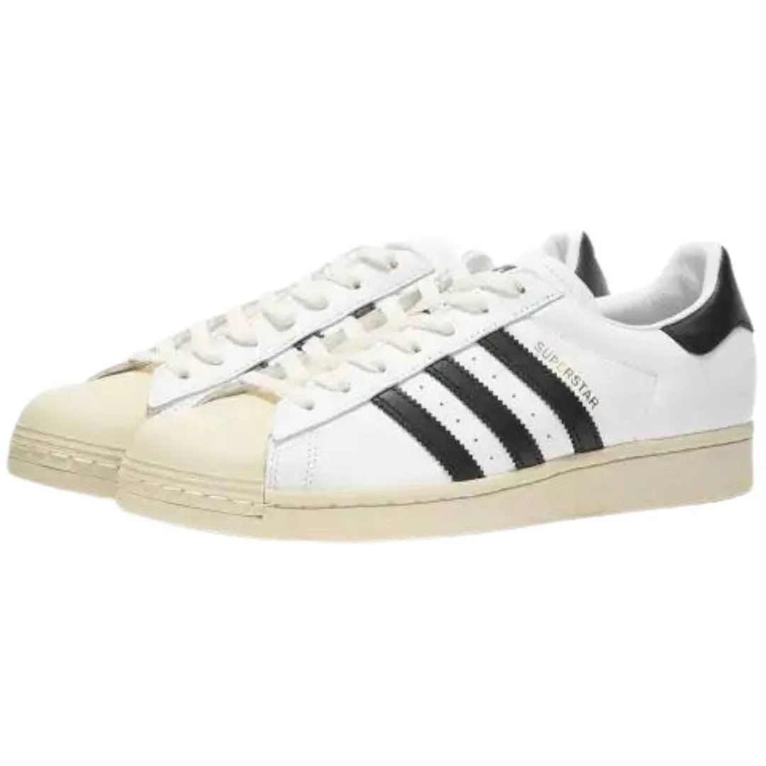 ADIDAS ORIGINAL SUPERSTAR WHITE BLACK AGED SOLE (W)