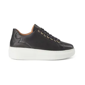 Adina Læder Sneaker - BLACK