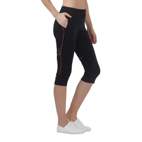 Align (Dual Pocket) Women 3/4TH LEGGING (Firm Waistband with hydro-dry Tech)