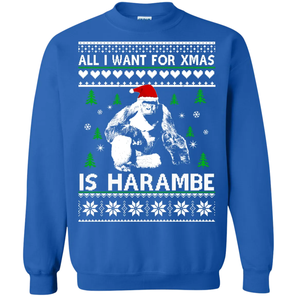 All I Want For Xmas Is Harambe Sweater, Shirt