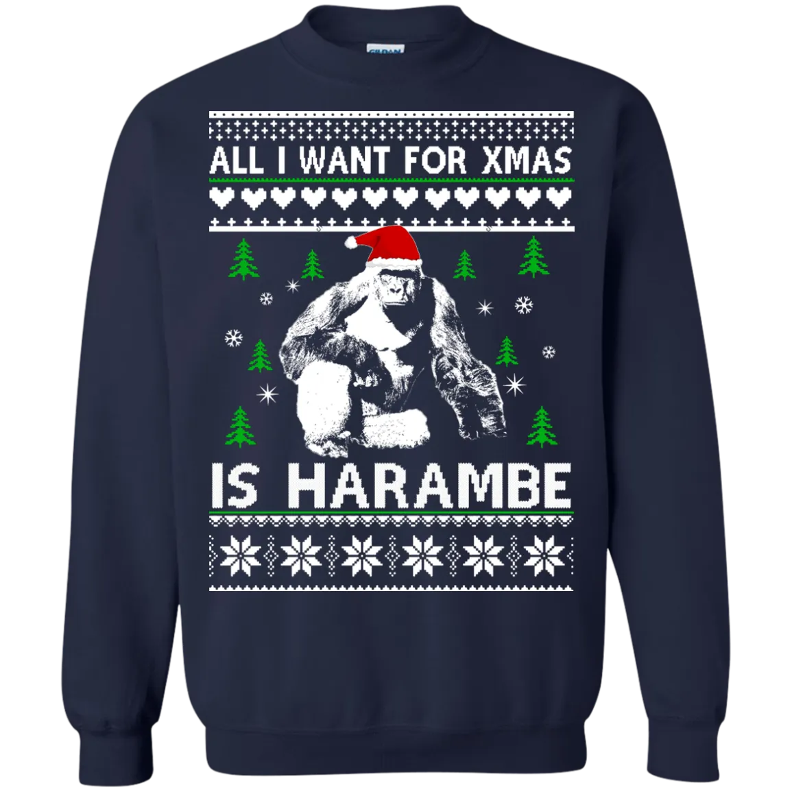 All I Want For Xmas Is Harambe Sweater, Shirt