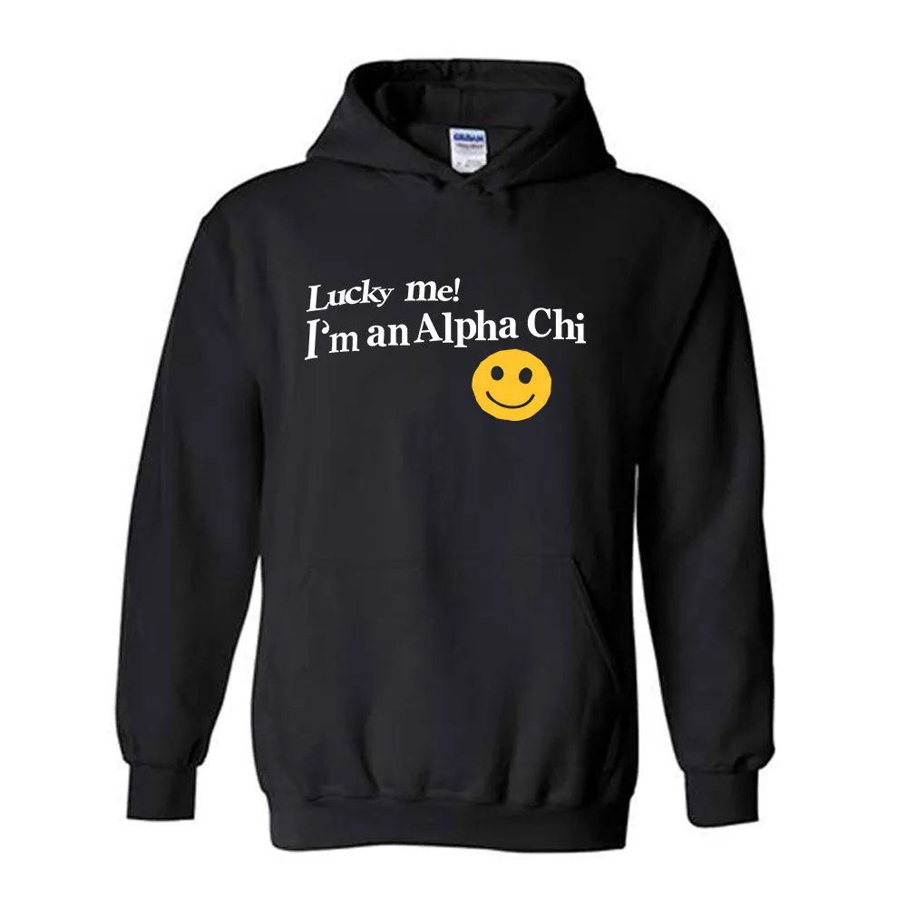 ALPHA CHI OMEGA// LUCKY ME HOODIE