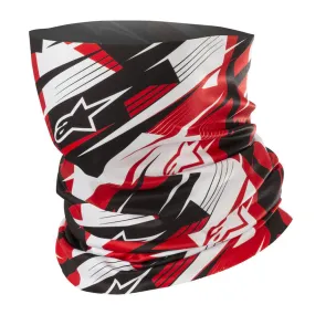 Alpinestars Blurred Lightweight Motorcycle Neck Tube Black White Red