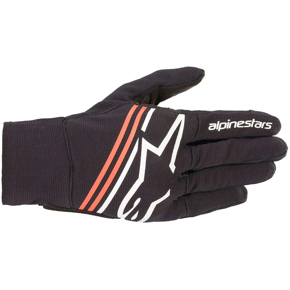 Alpinestars Reef Motorcycle Riding Glove Black White Red