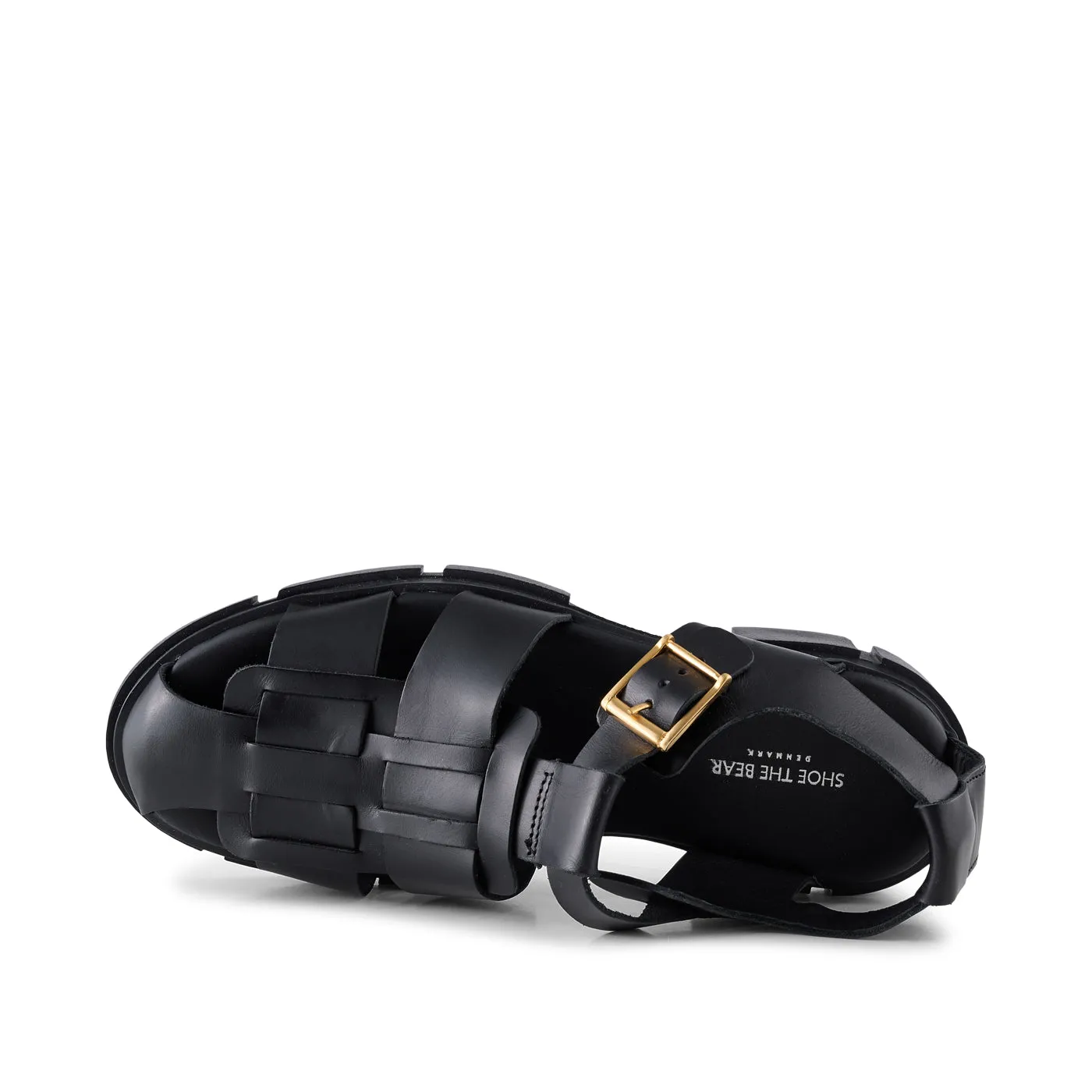 Alva sandal læder - Black