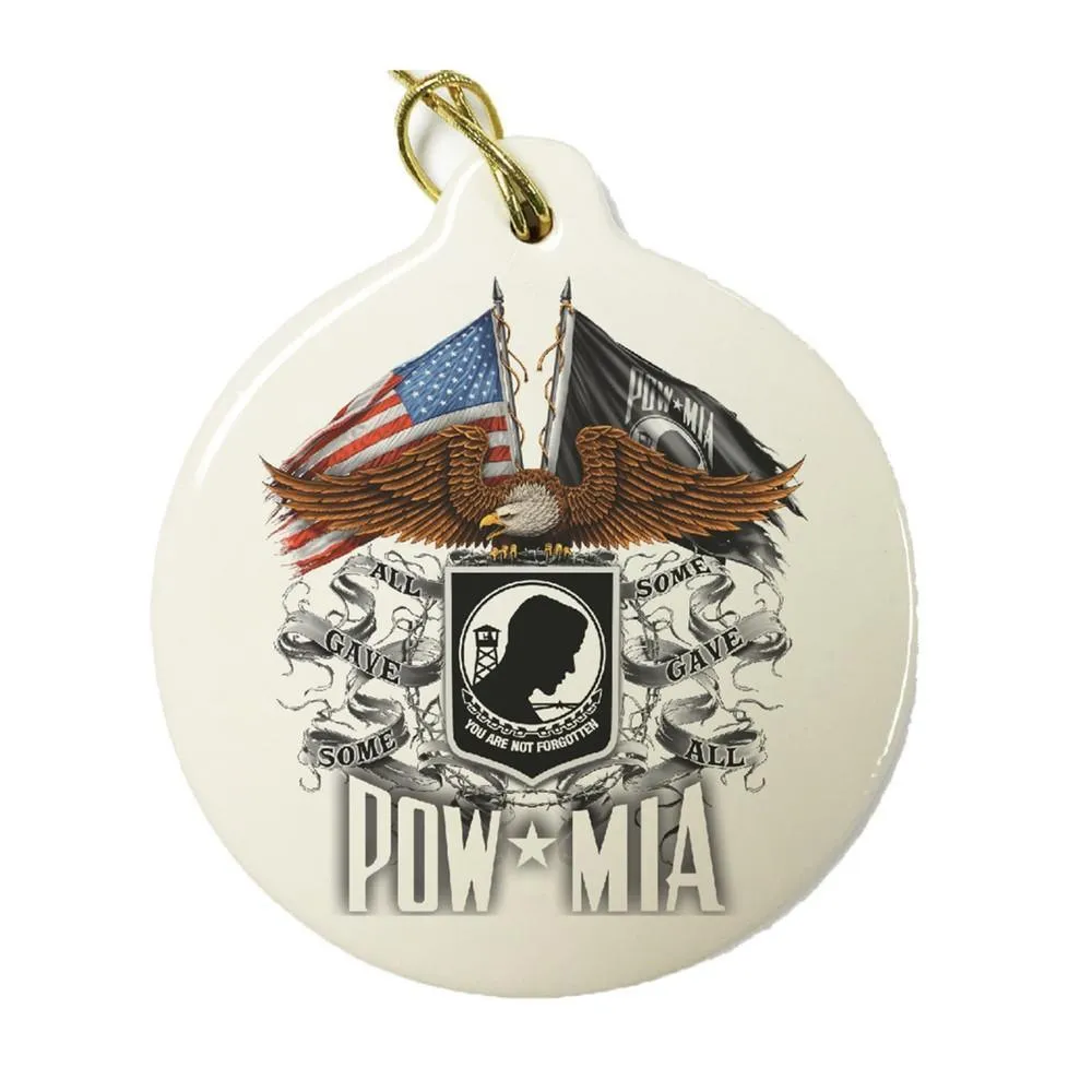 American Patriot Set Of 4 Christmas Ornaments