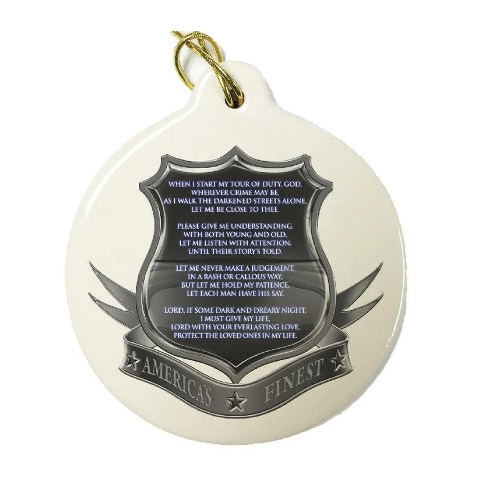 America's Finest Police Christmas Ornament