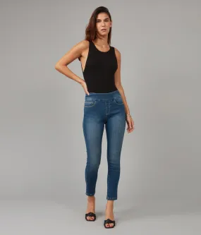 Anna-RCB High Rise Skinny Pull-On Jeans