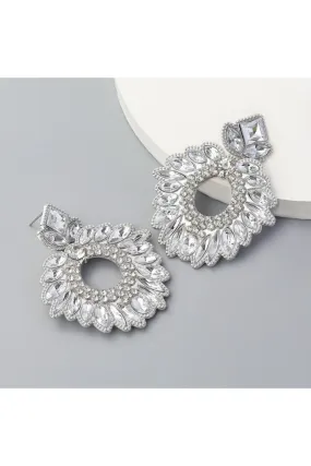 ANNABELLE EARRINGS SILVER & CRYSTAL