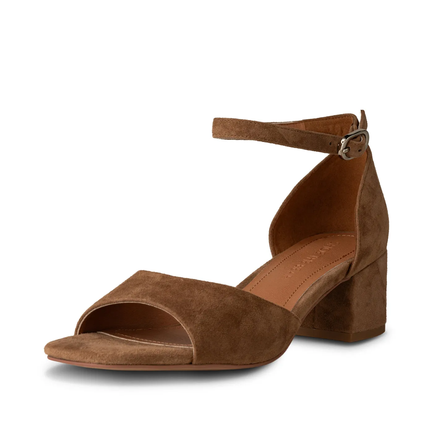 Anni sandal ruskind - Caramel