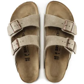 Arizona Adult Suede Sandal - Taupe