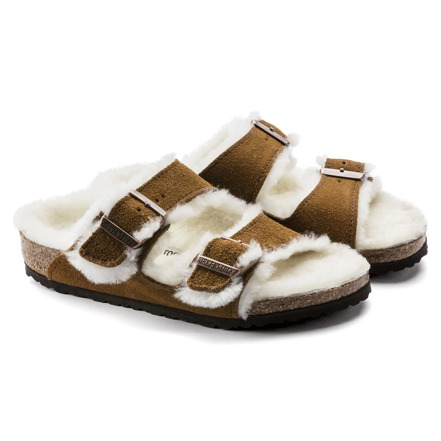 Arizona Women's Shearling Suede Slipper - Mink