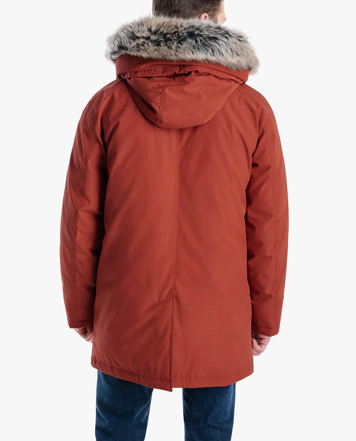 ARTIC PARKA WITH HOOD AND REMOVABLE FAUX FUR TRIM