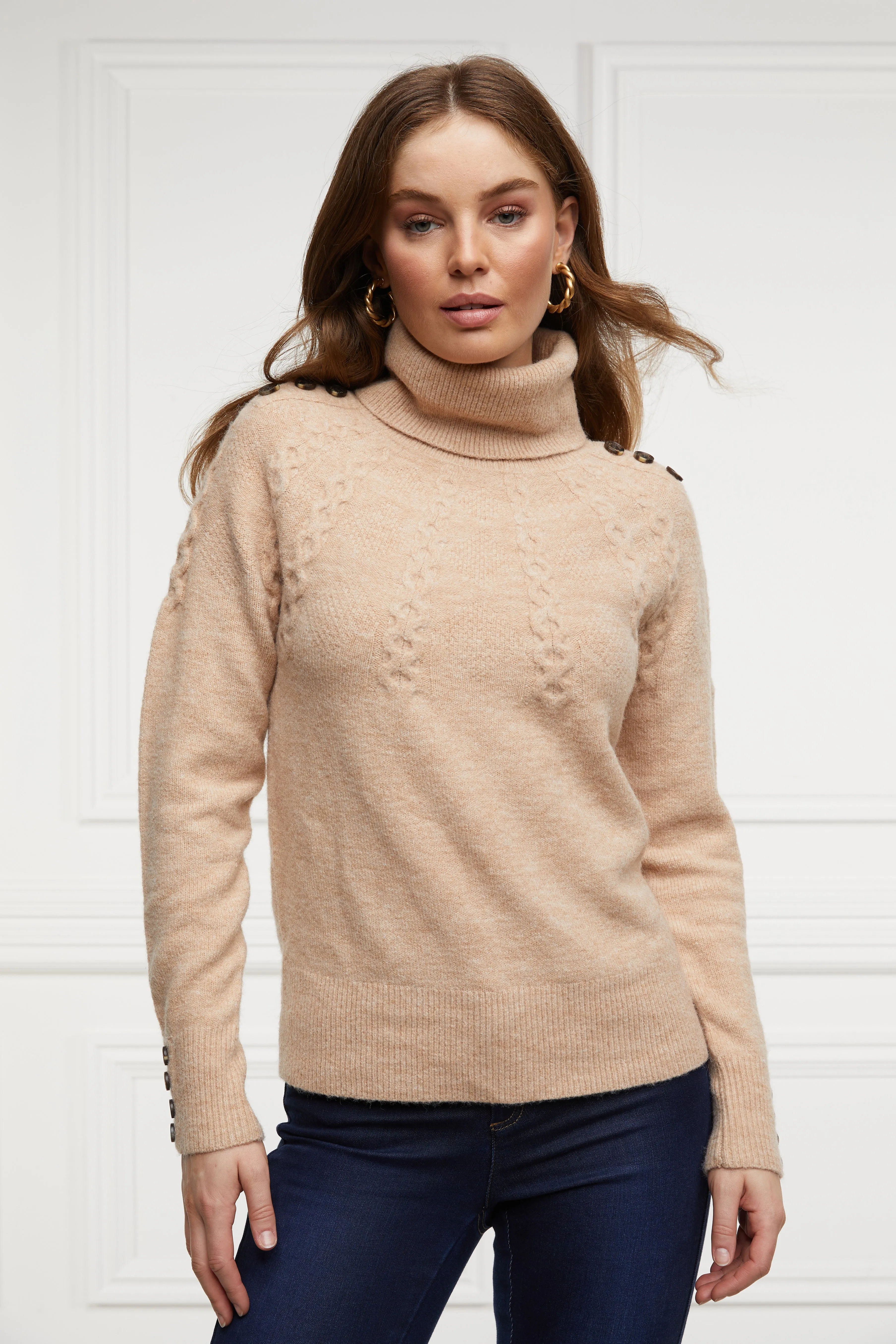 Astoria Roll Neck Knit (Camel)