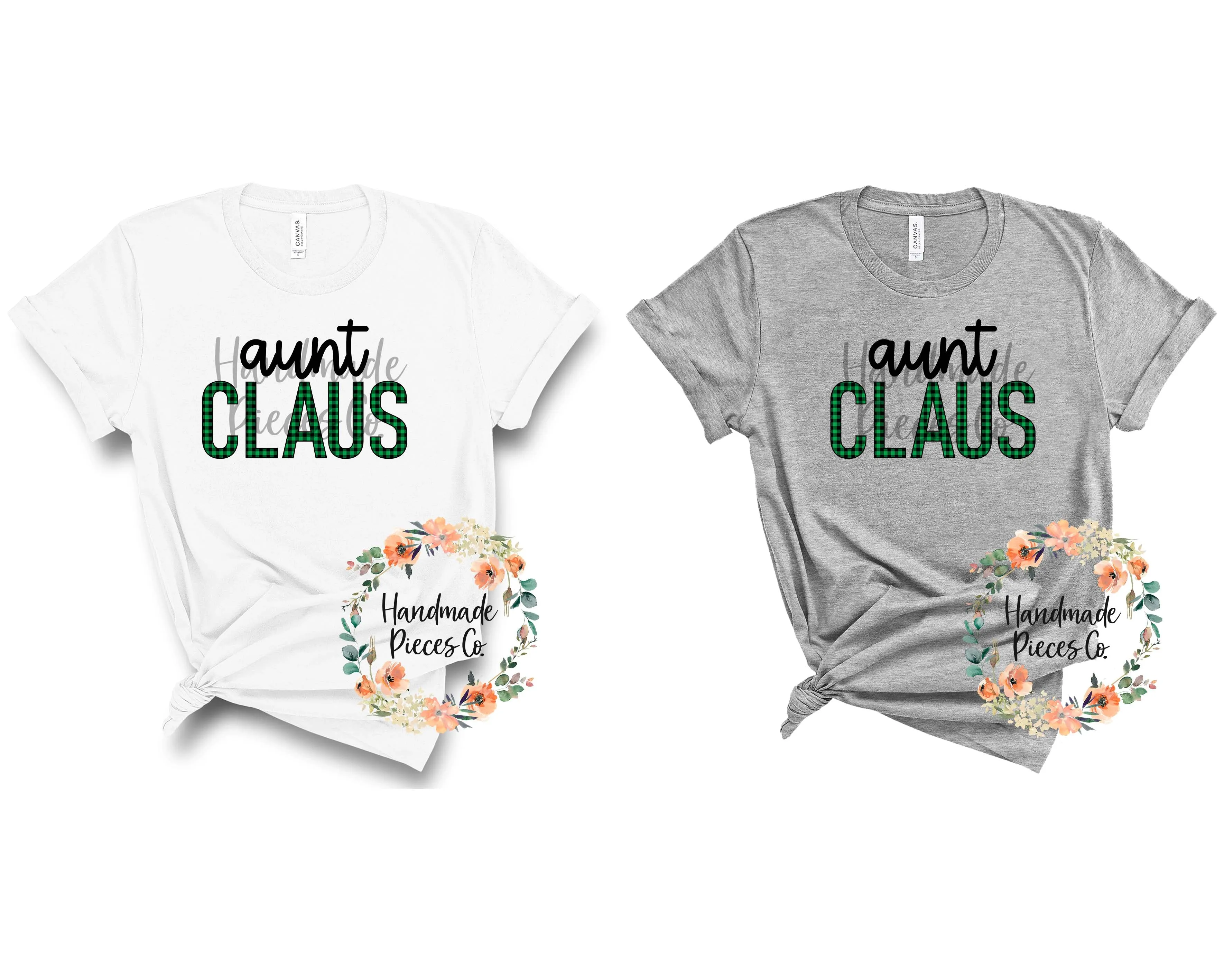 Aunt Claus, Green Buffalo Plaid - Digital Download