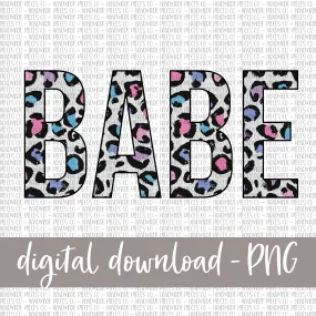 Babe, Leopard Spring Pastel - Digital Download