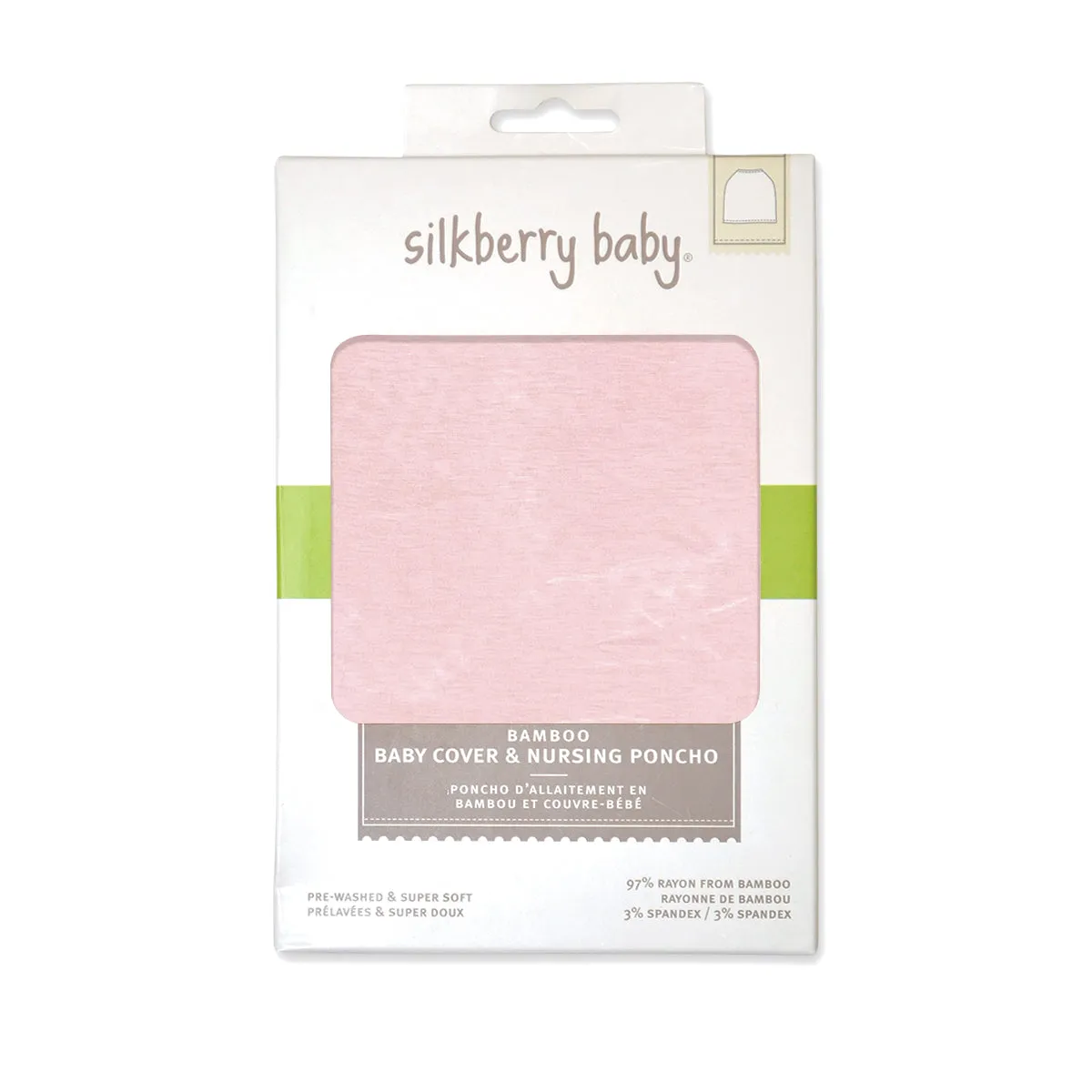 Bamboo Baby Cover & Nursing Poncho (Teatime Pink)