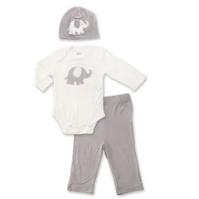 Bamboo Baby Gift Set (Mocha/Elephant)