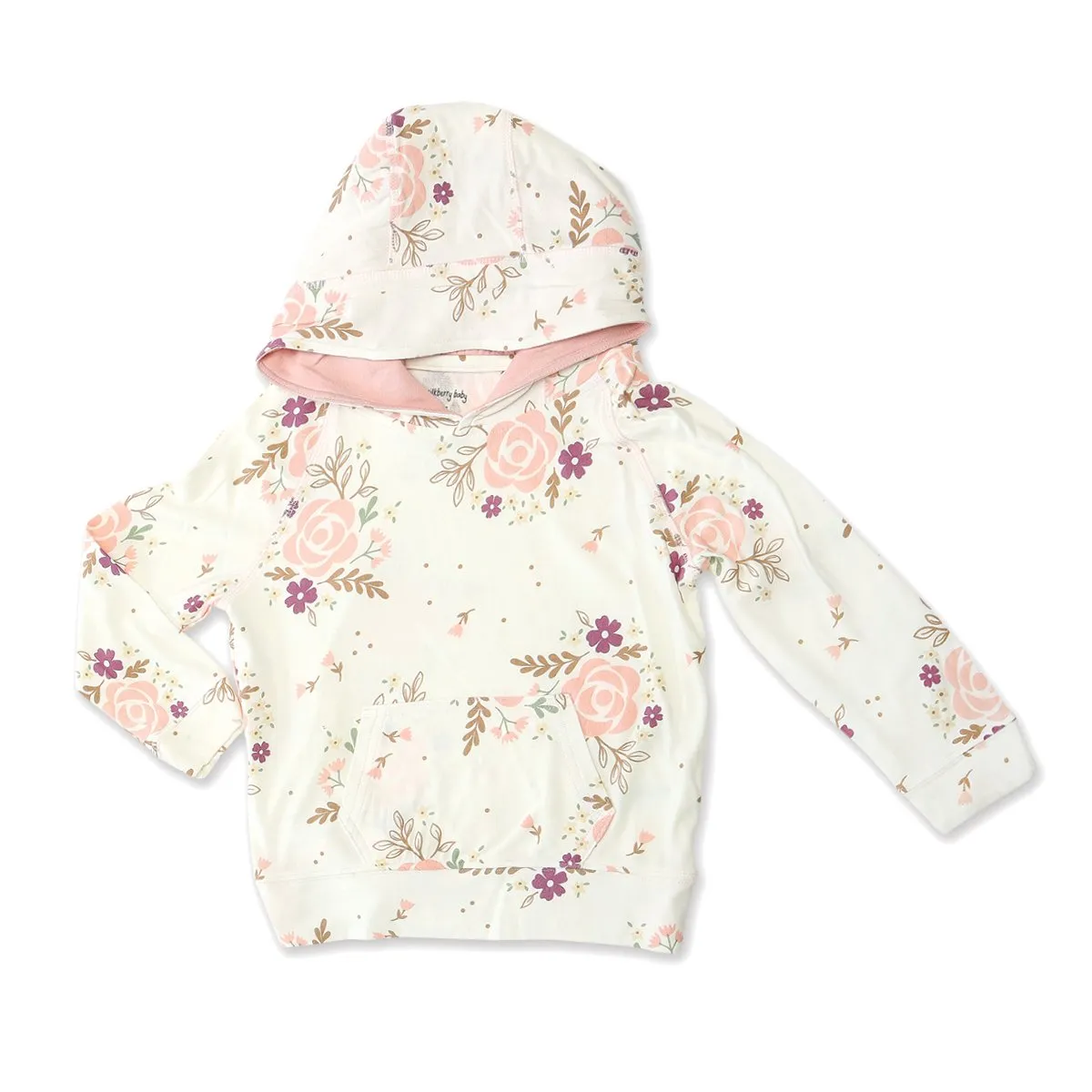 Bamboo Fleece Hoodie w/Kangaroo Pocket (Fall Floral Print)