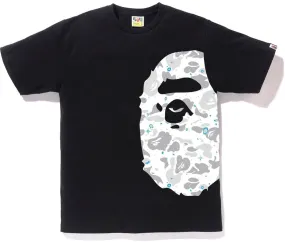 BAPE SPACE CAMO SIDE BIG APE HEAD TEE BLACK