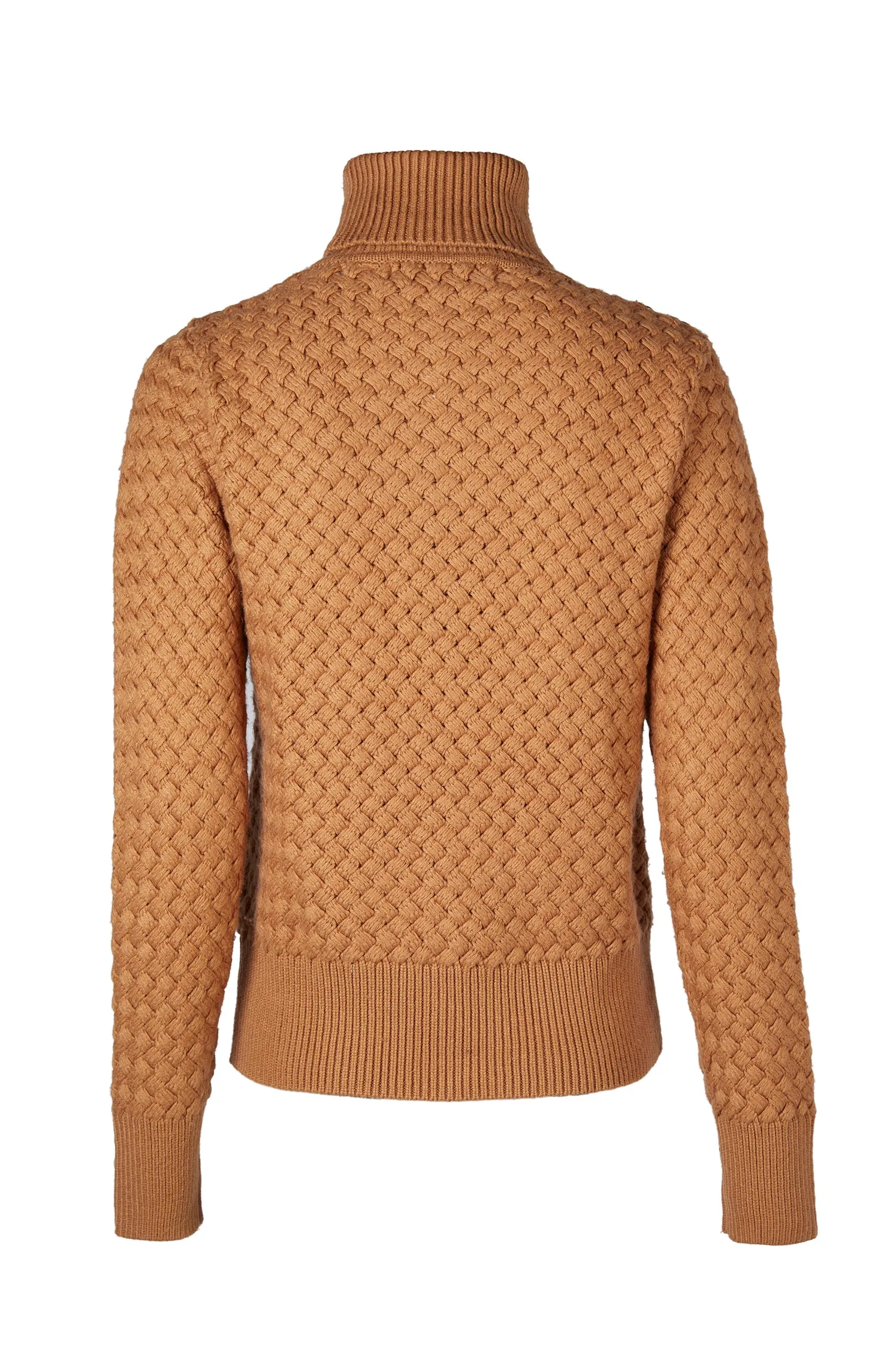 Basket Weave Jumper (Caramel)