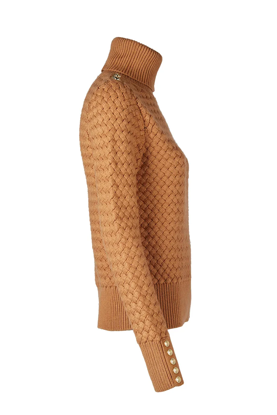 Basket Weave Jumper (Caramel)