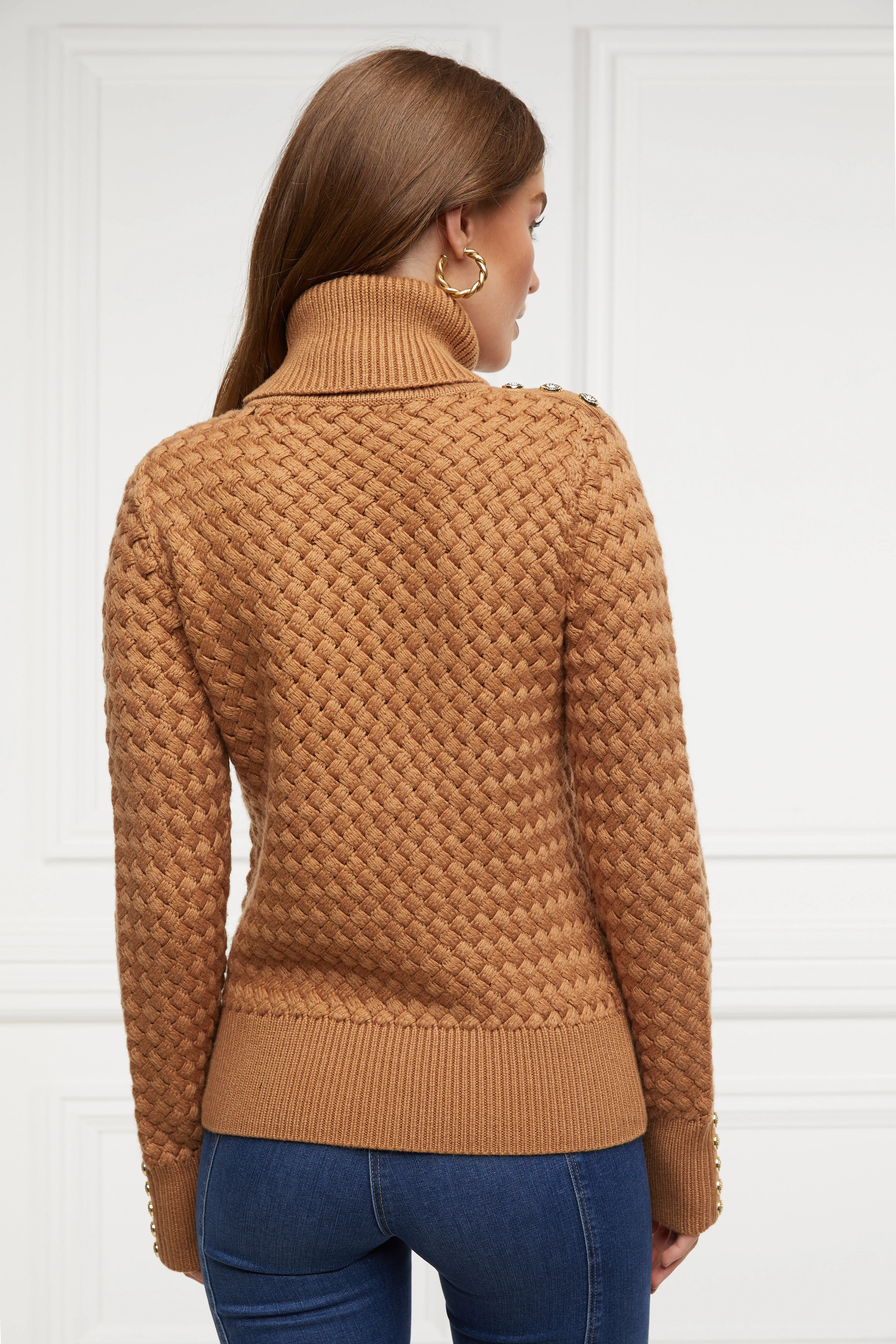 Basket Weave Jumper (Caramel)