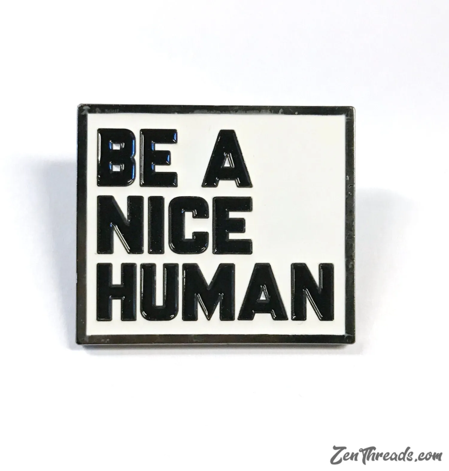 BE A NICE HUMAN Pin enamel lapel backpack jacket kindness - bulk wholesale pricing