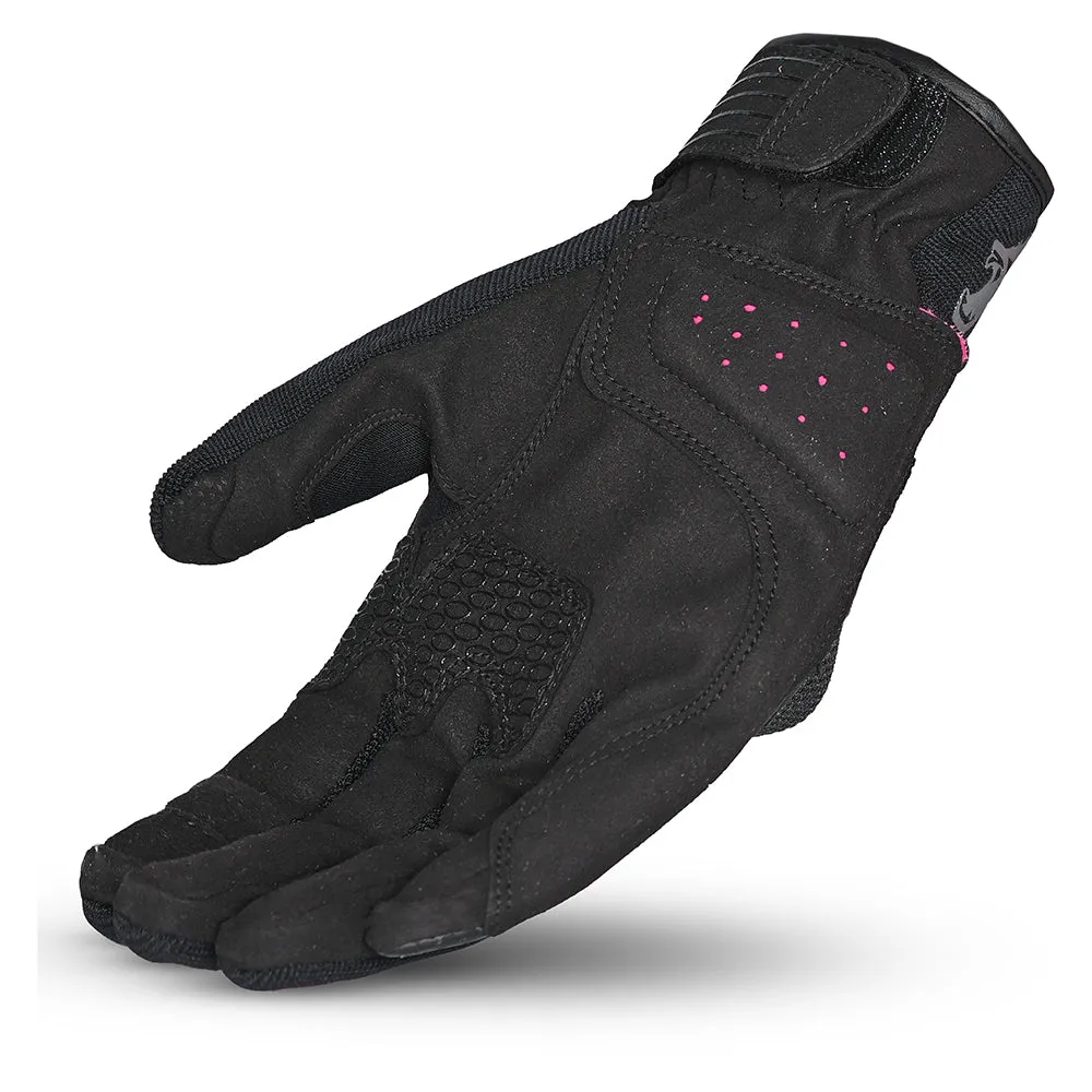 BELA Hero Air Lady Summer Motorcycle Gloves Black Pink