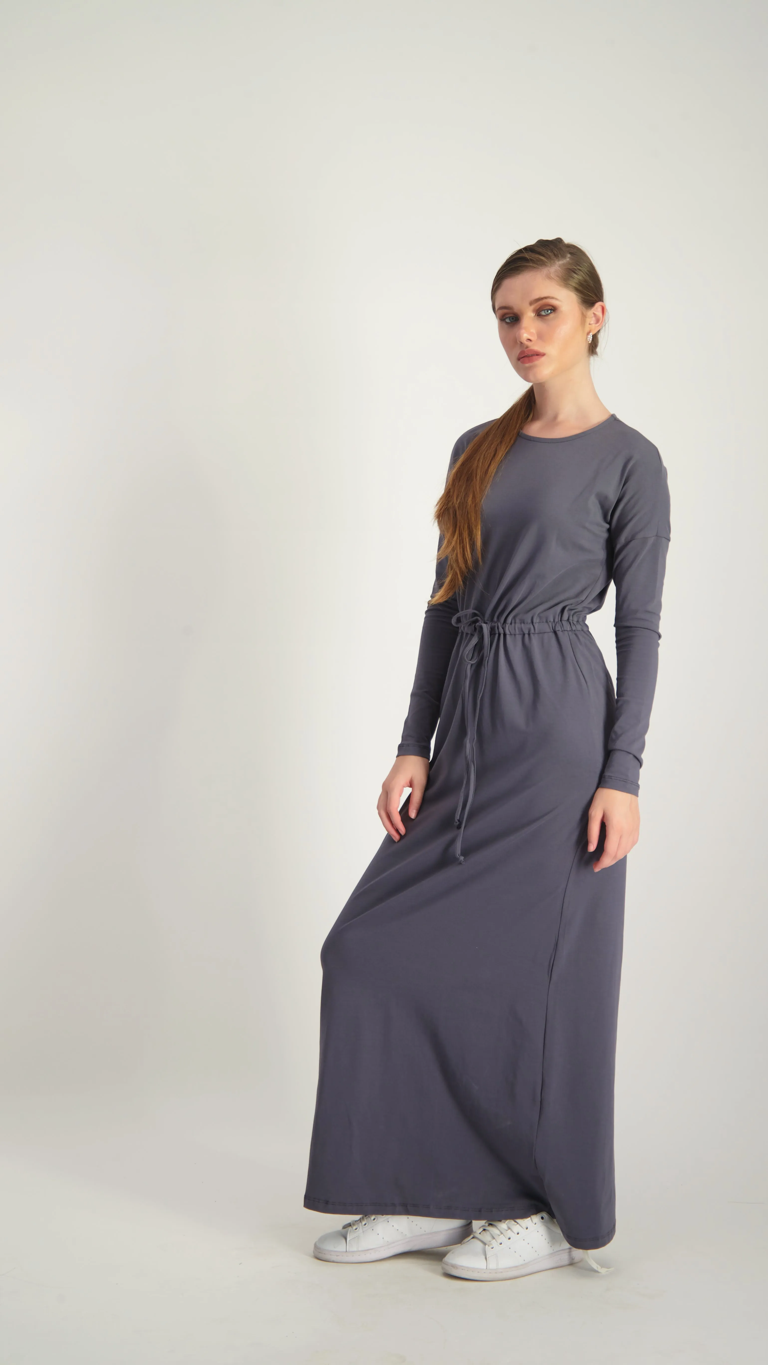 Belted Dress / Grey