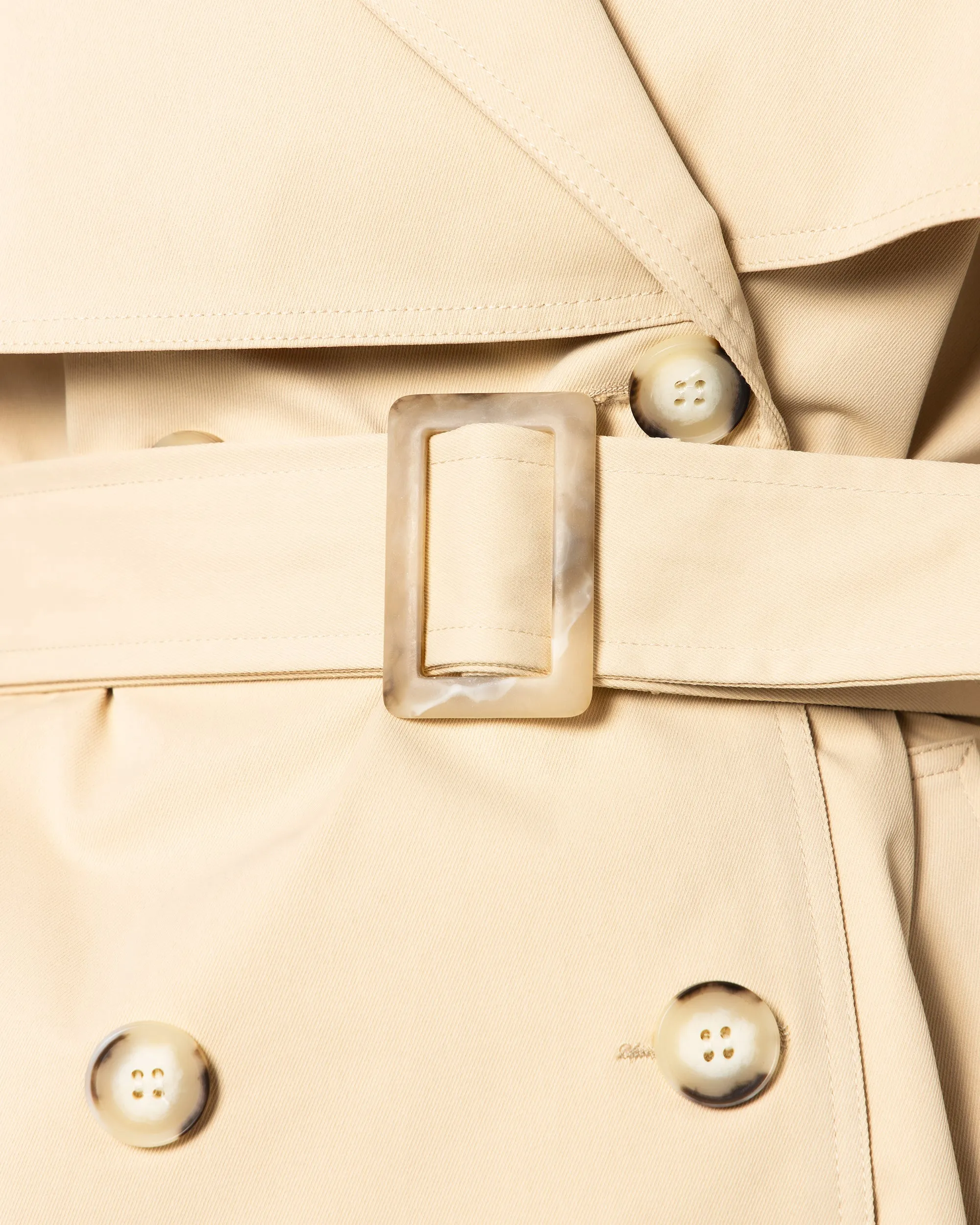 BELTED SLEEVES TRENCH COAT 1801