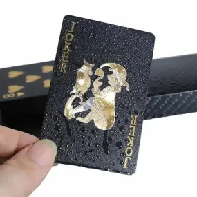 Black GOLD Waterproof Poker Playing Cards