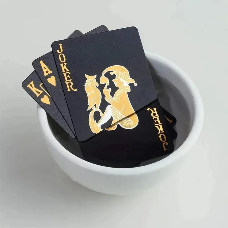 Black GOLD Waterproof Poker Playing Cards