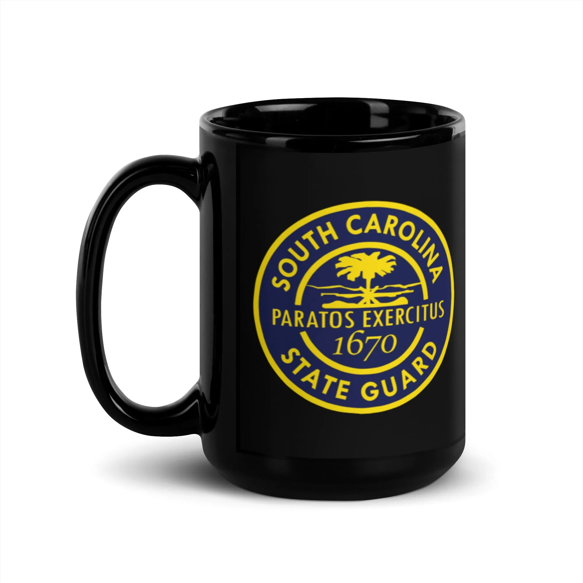 Black South Carolina State Guard Glossy Mug