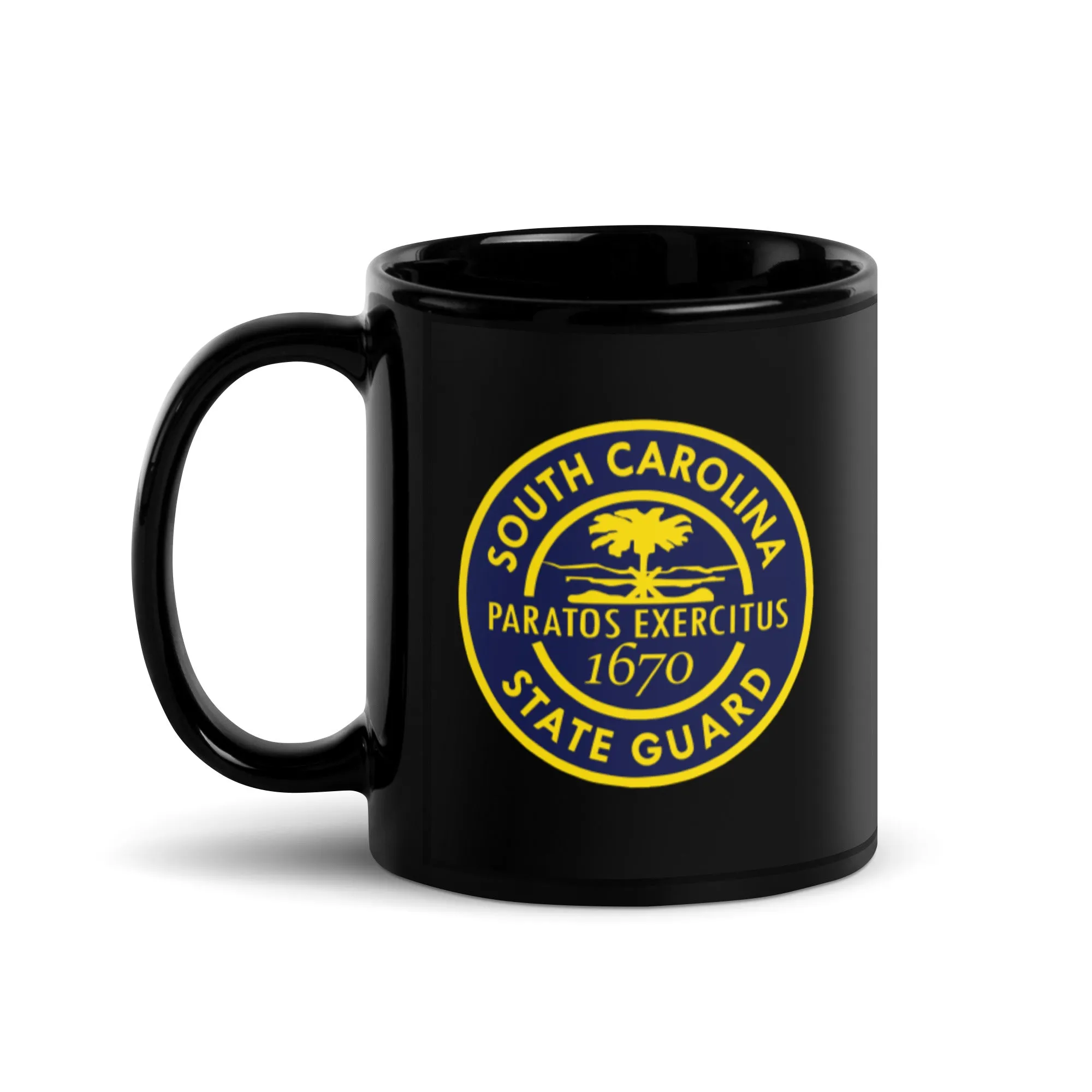 Black South Carolina State Guard Glossy Mug