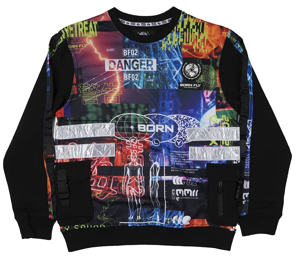 BORN FLY ASSORTED CREWNECK - BFCN06