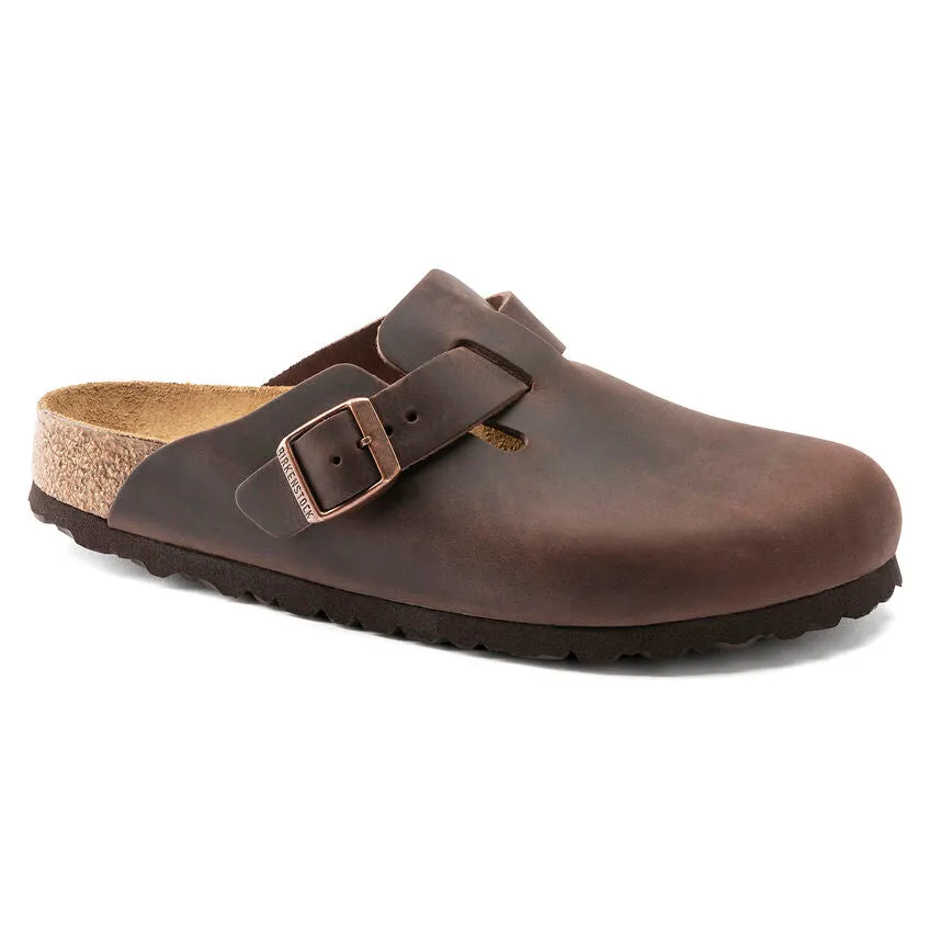 Boston Men's Oiled Leather Clog - Habana