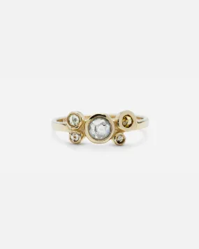 Bubble 25 / Rose Cut Colored Diamond Ring