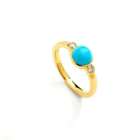 Candy Gemstone Ring with Diamonds