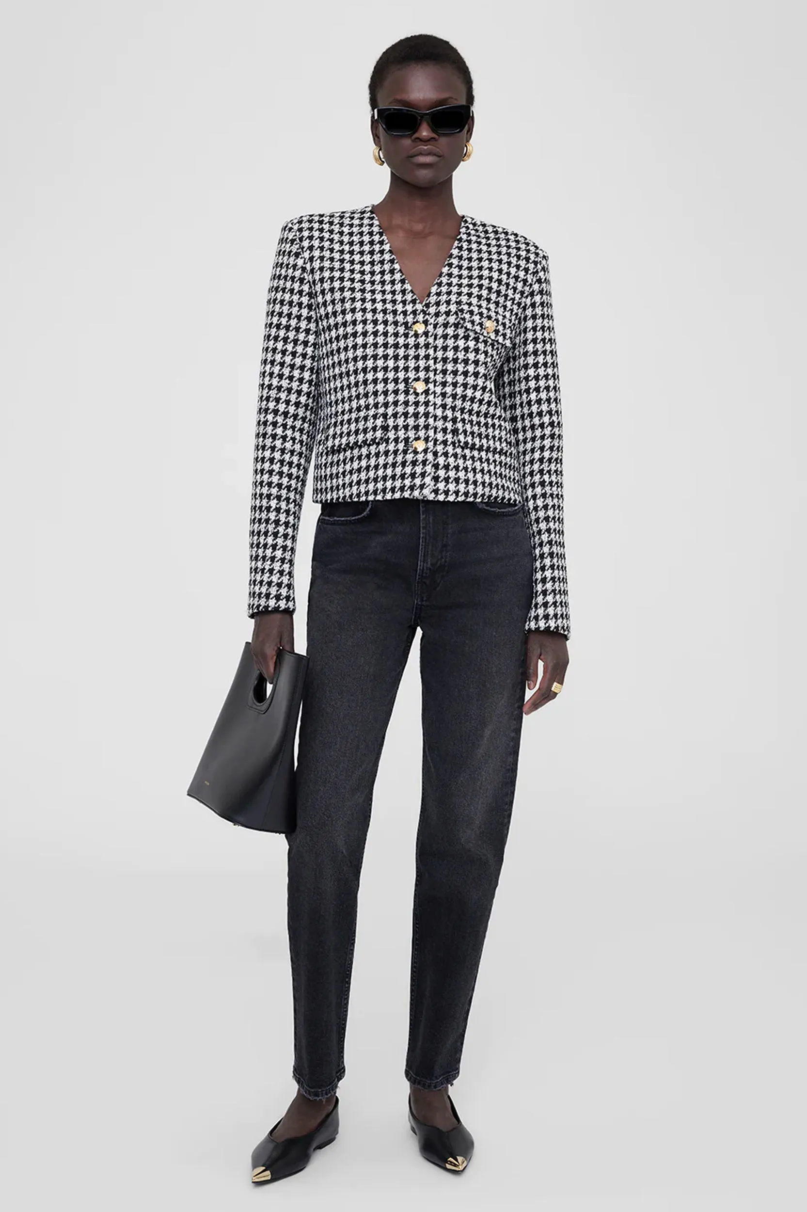 Cara Houndstooth Jacket