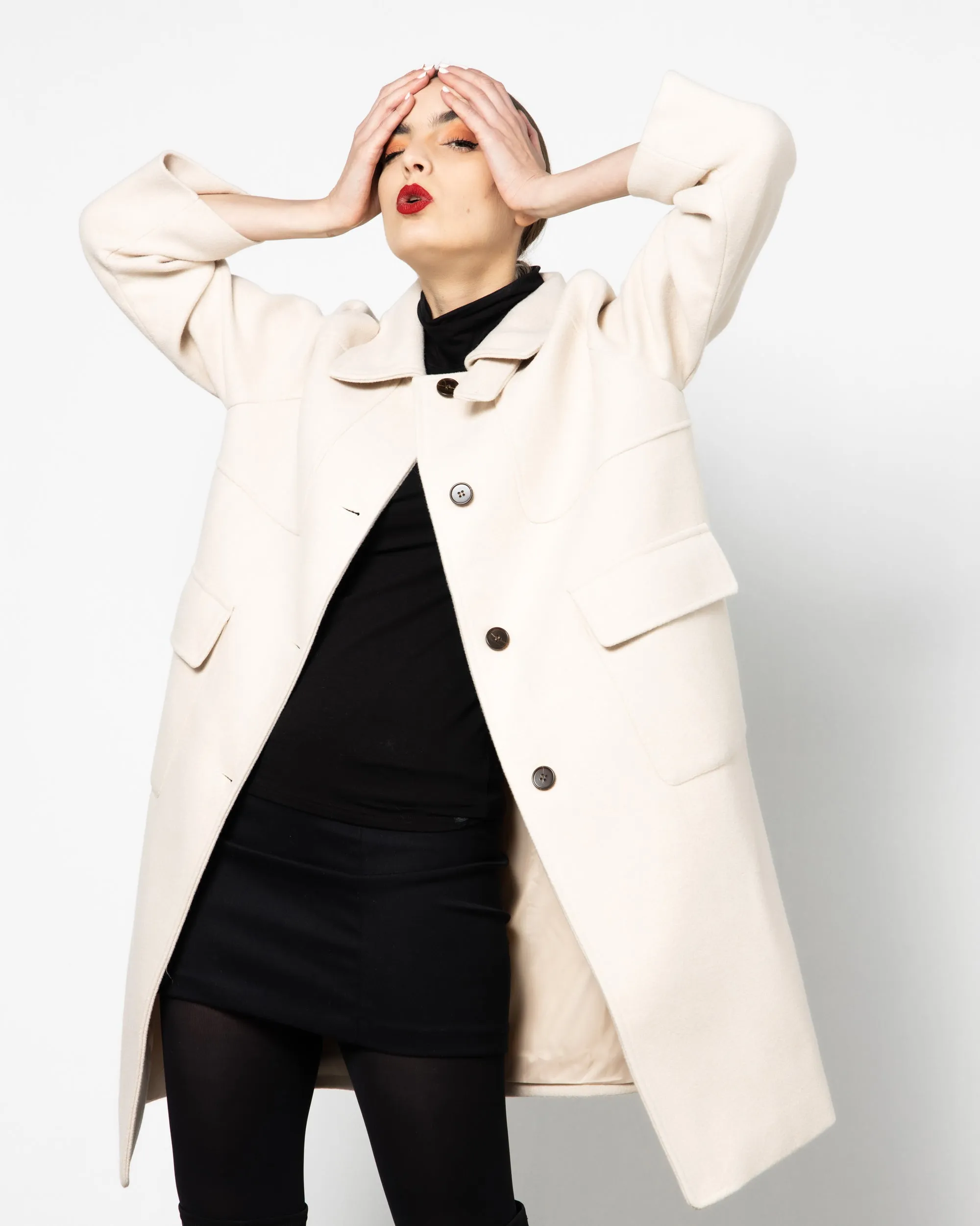 CASHMERE WOOL COAT 1798 - كوت