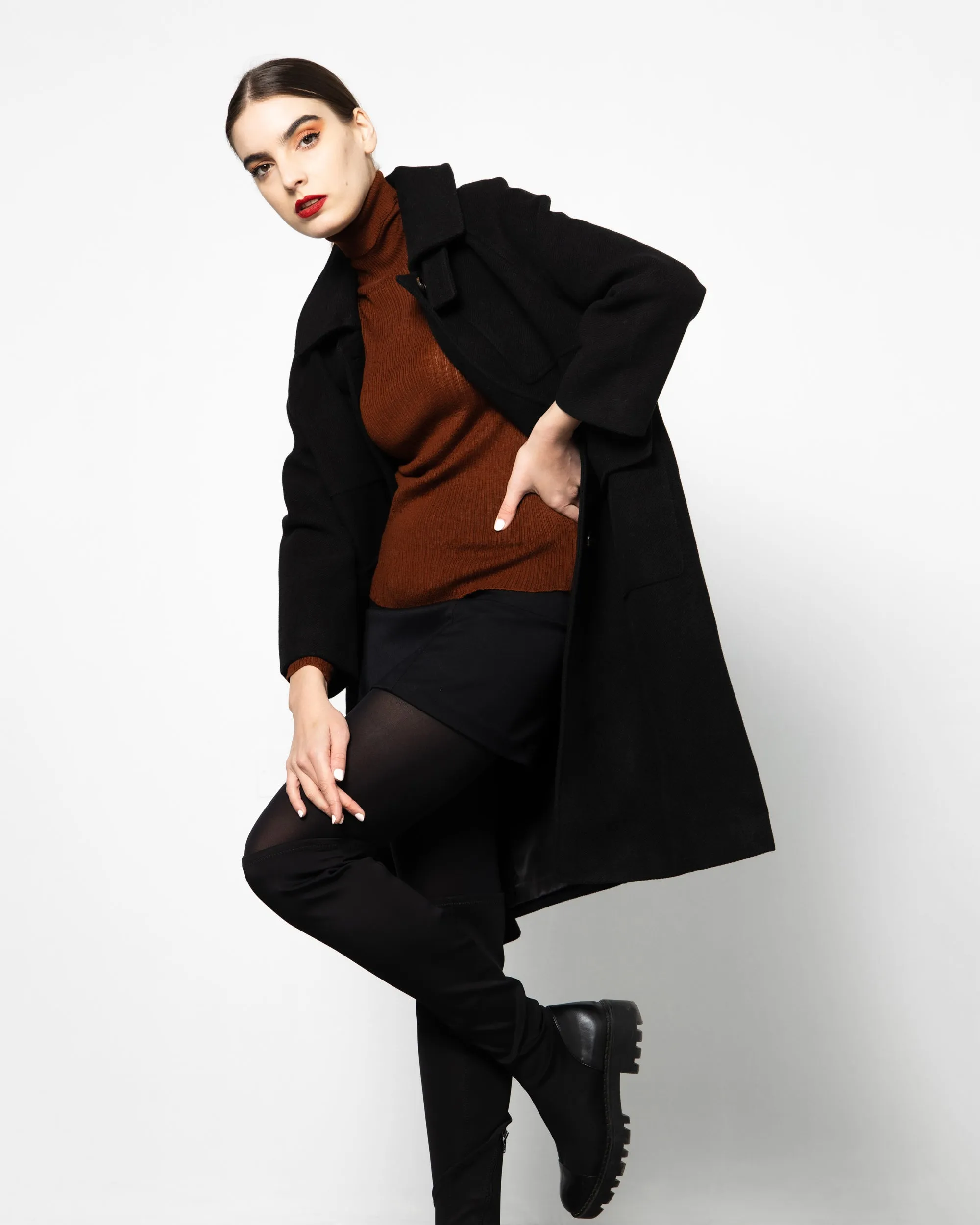 CASHMERE WOOL COAT 1798 - كوت