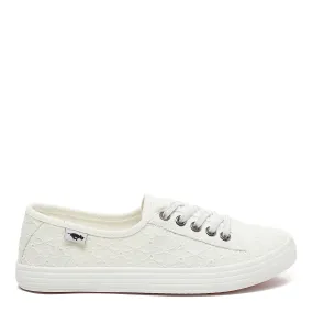 Chow Chow White Elsie Eyelet Trainers